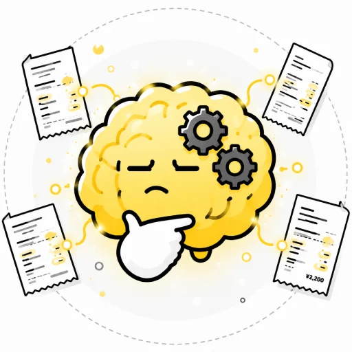 考えるAI仕訳エンジンで自動処理